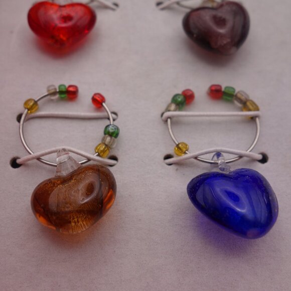 One(1) Heart Wine Stopper and Four(4) Wine Charms - Picture 3 of 15